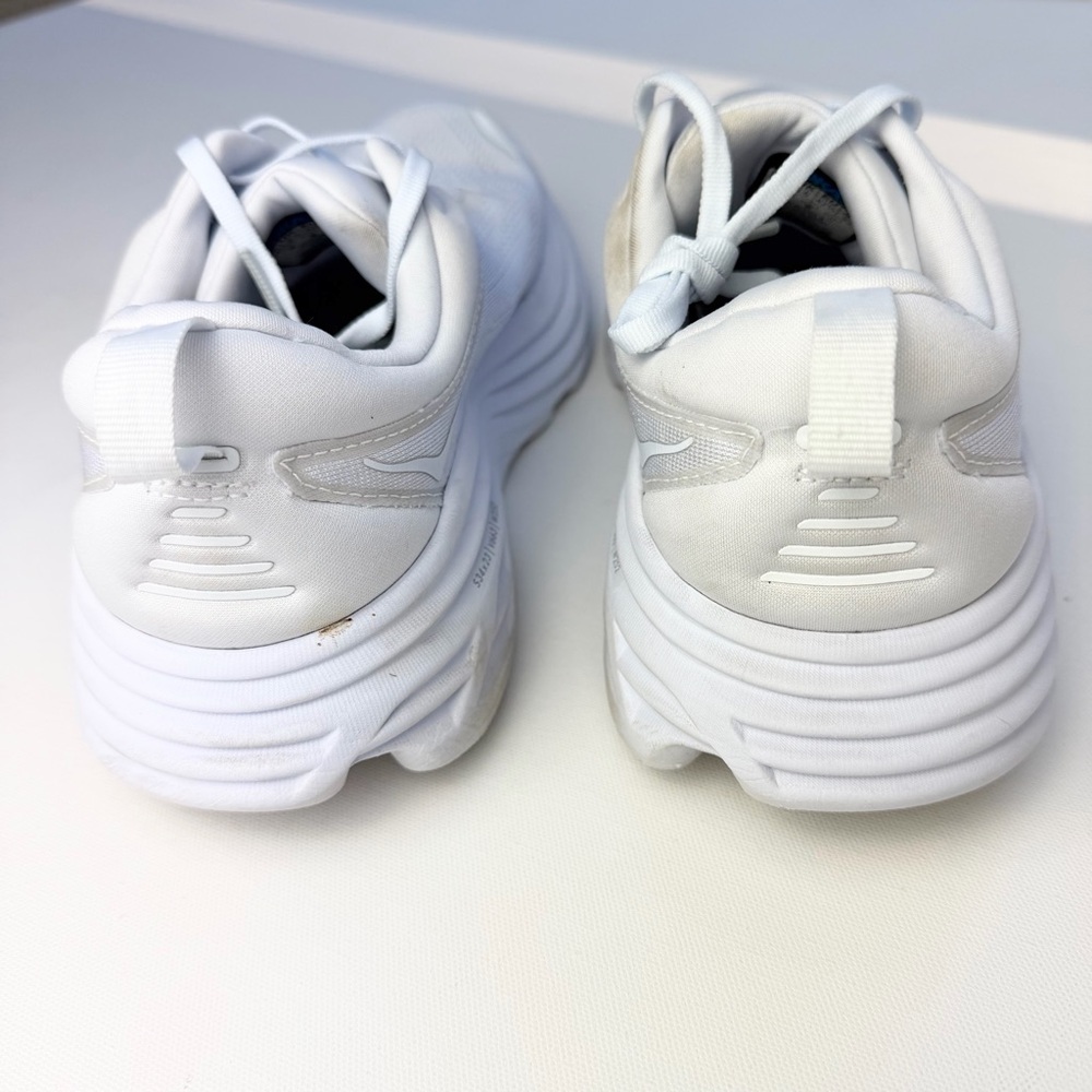 Hoka Bondi 8 White Running Sneakers Women’s 10 - Picture 5 of 13